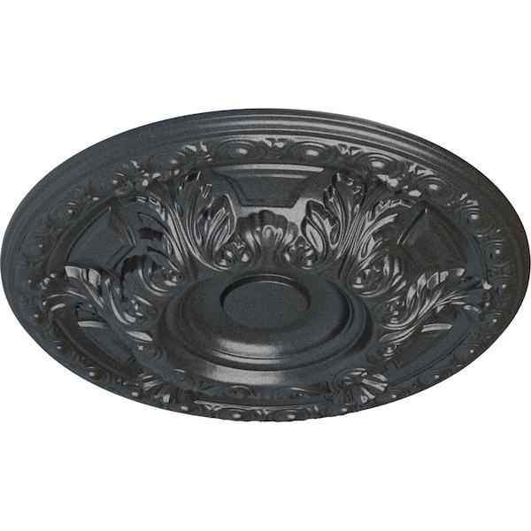 Granada Ceiling Medallion (Fits Canopies Up To 7 1/8), Hand-Painted Pewter, 23 1/2OD X 2 3/4P